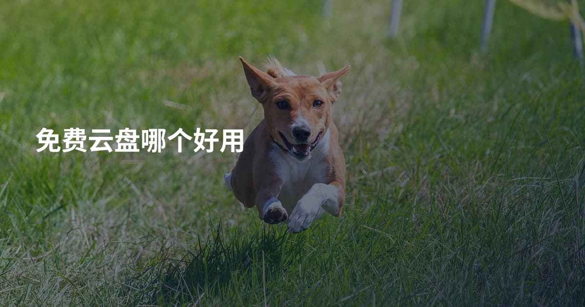 免费云盘哪个好用