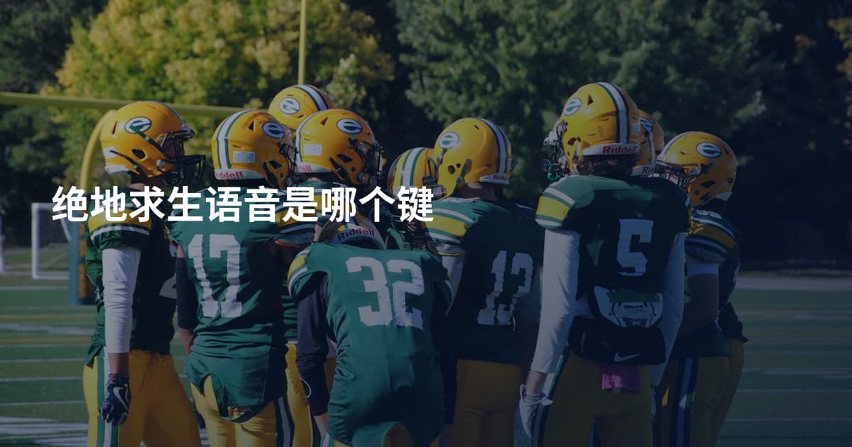 绝地求生语音是哪个键