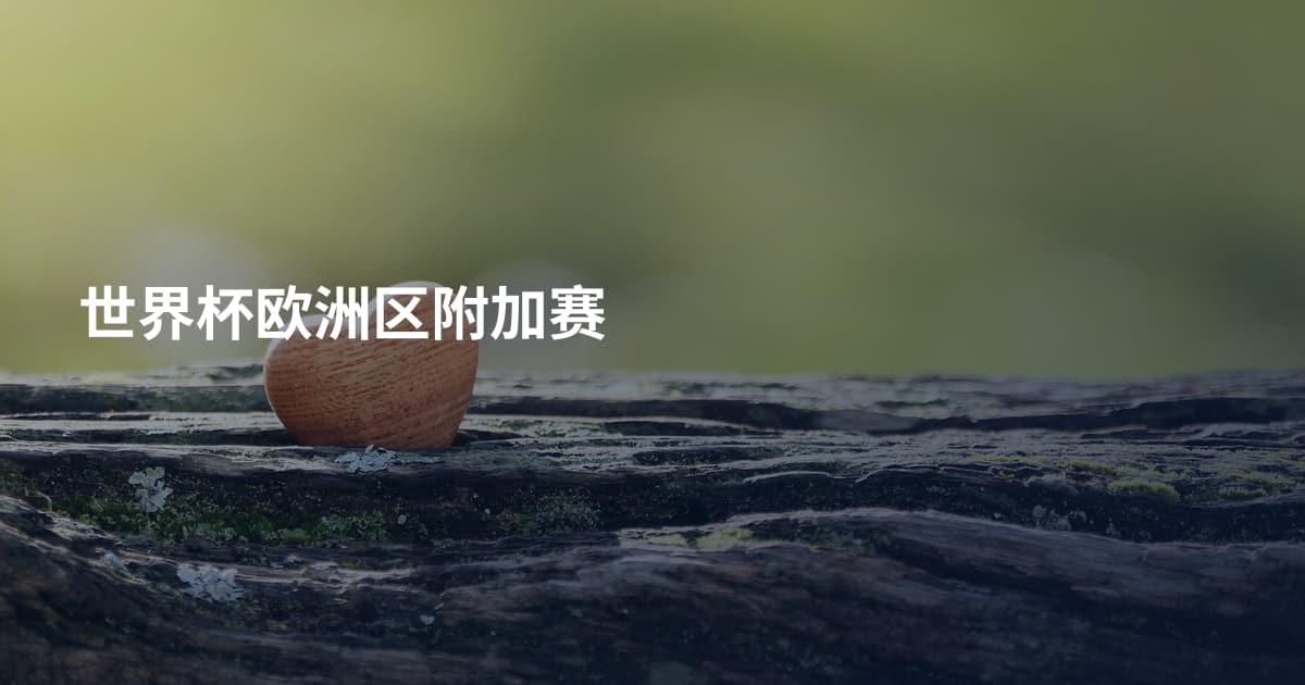 世界杯欧洲区附加赛