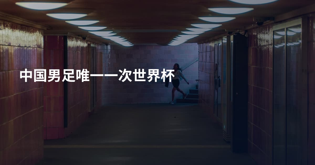 中国男足唯一一次世界杯