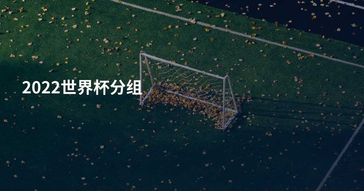 2022世界杯分组