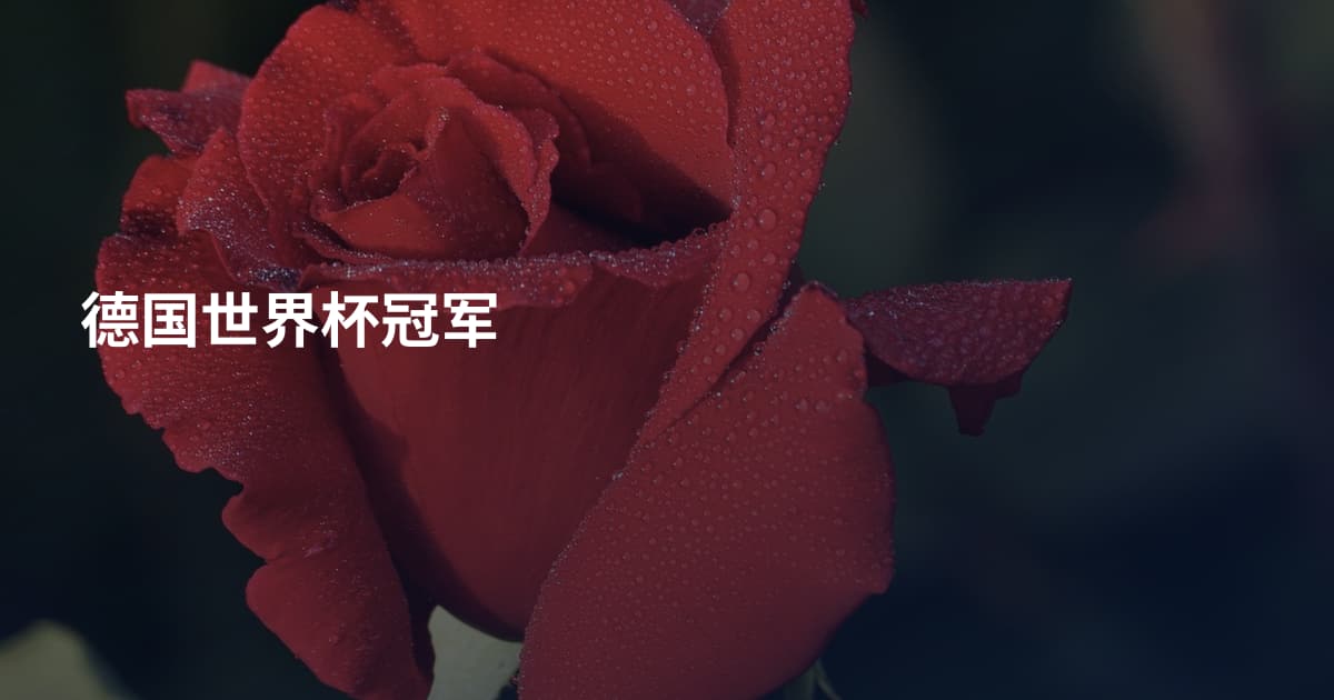 德国世界杯冠军