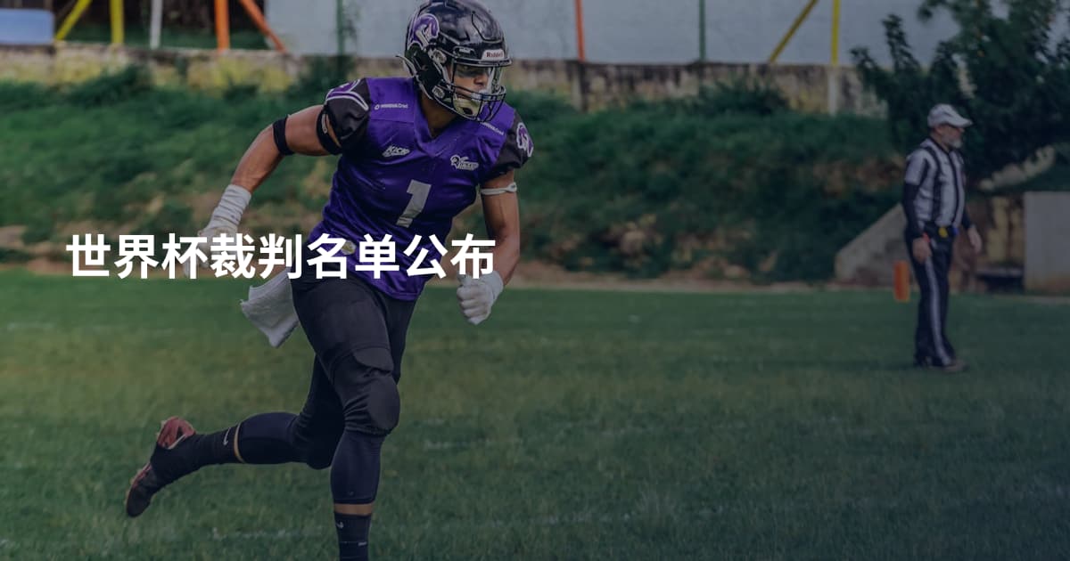 世界杯裁判名单公布