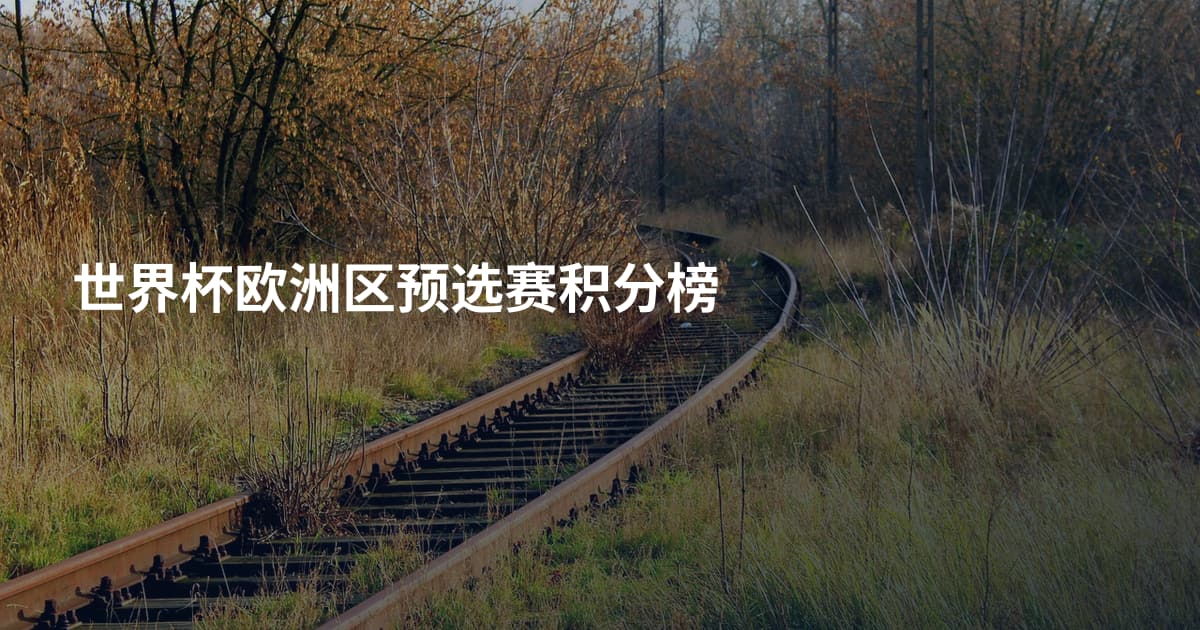 世界杯欧洲区预选赛积分榜