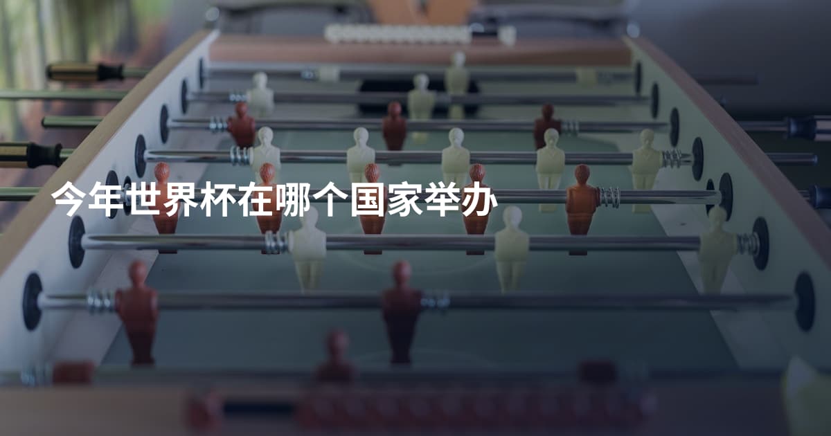 今年世界杯在哪个国家举办