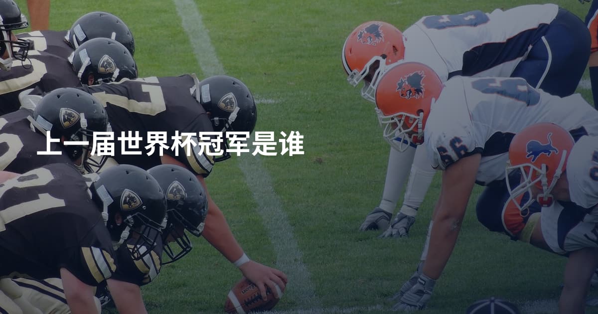 上一届世界杯冠军是谁