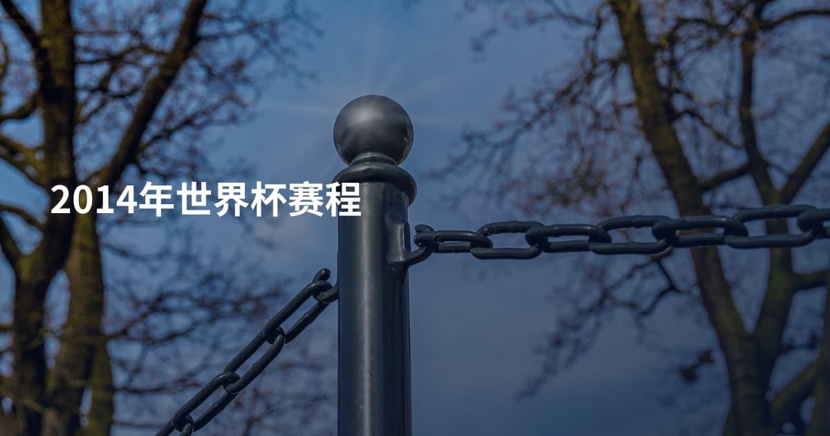 2014年世界杯赛程