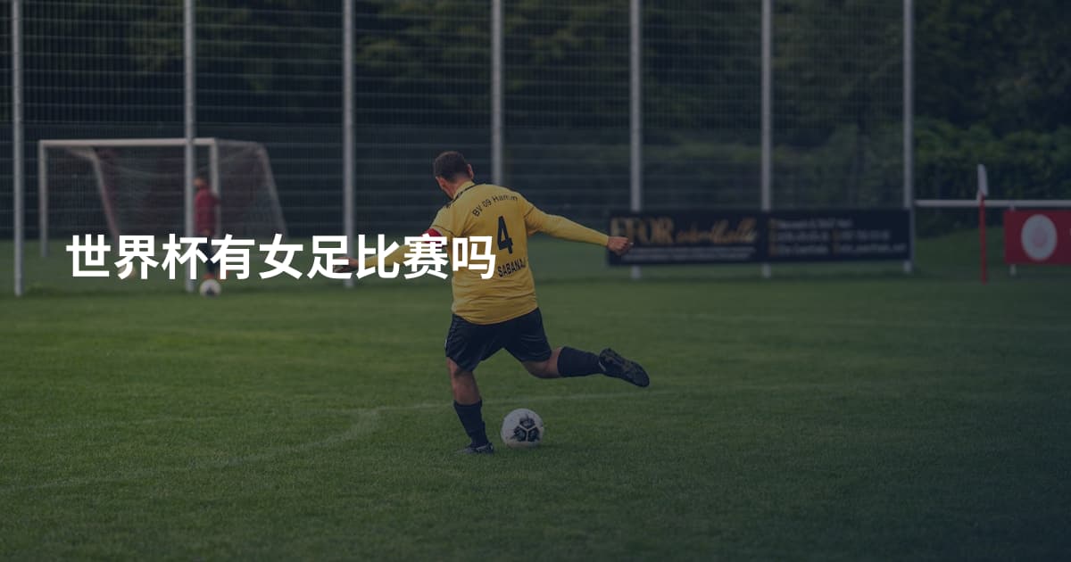 世界杯有女足比赛吗