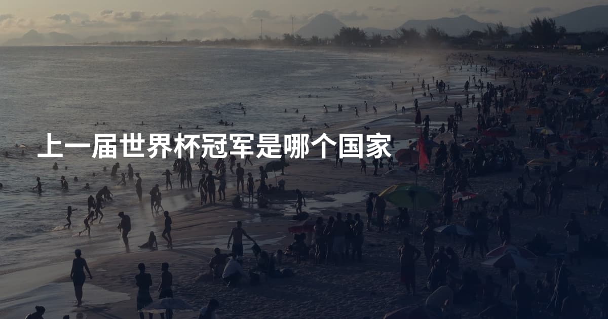 上一届世界杯冠军是哪个国家
