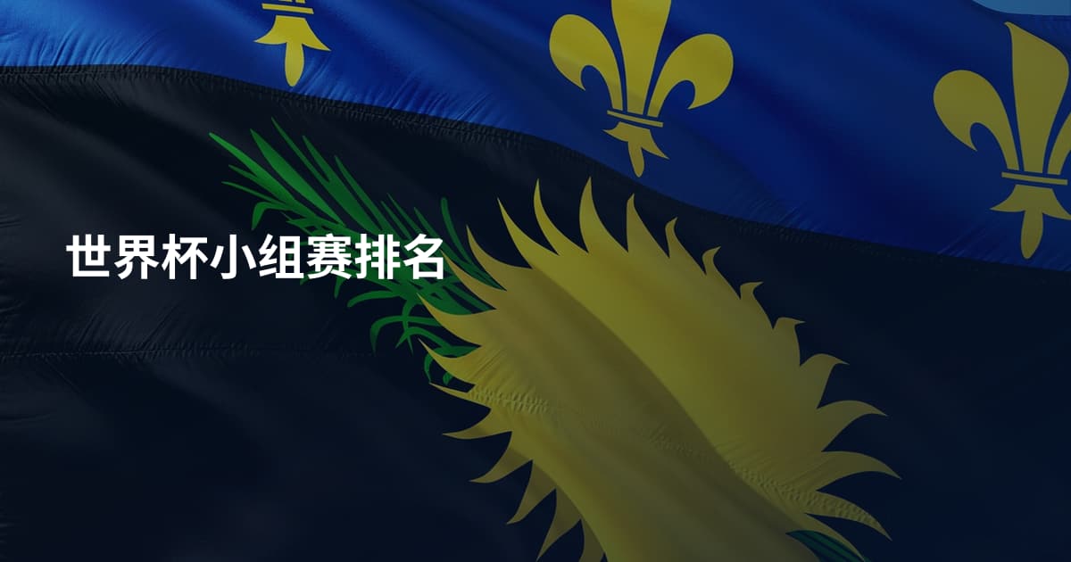世界杯小组赛排名