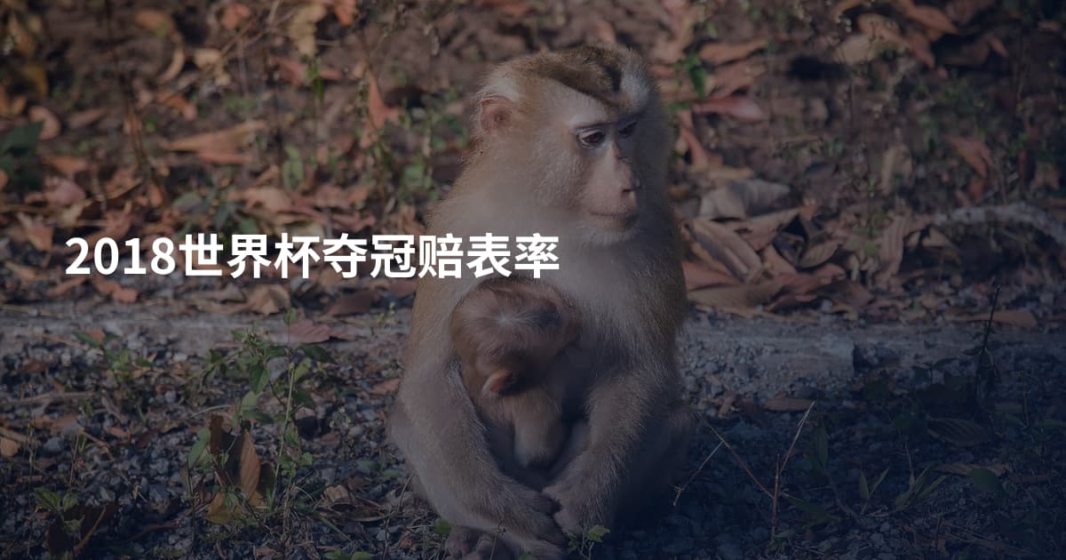 2018世界杯夺冠赔表率