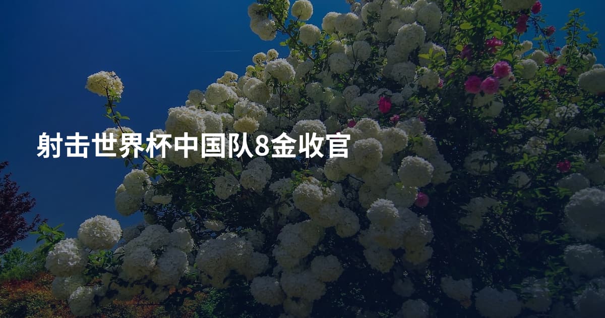 射击世界杯中国队8金收官