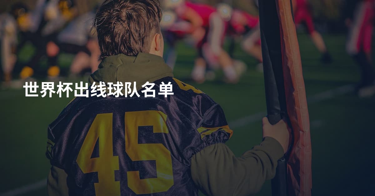 世界杯出线球队名单