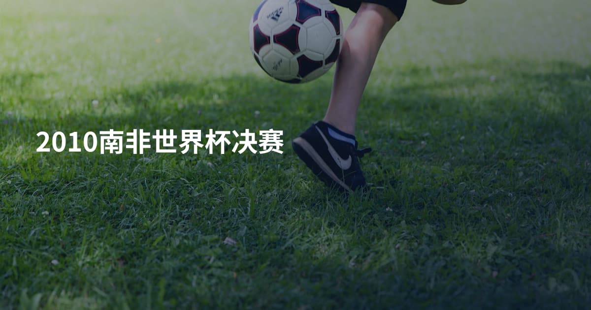 2010南非世界杯决赛