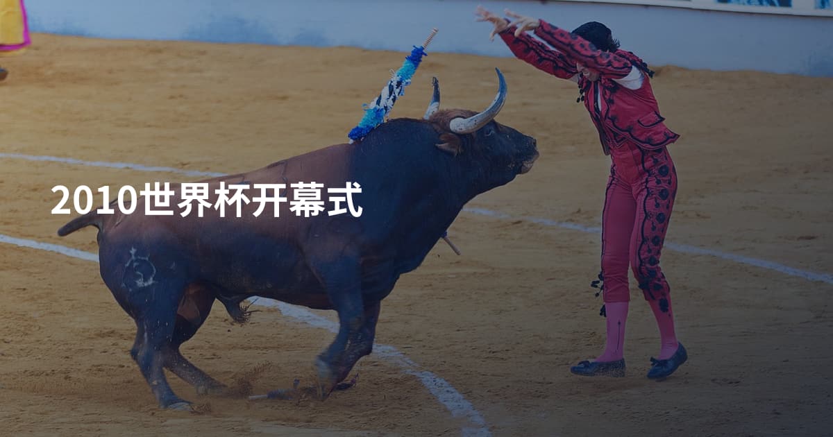 2010世界杯开幕式