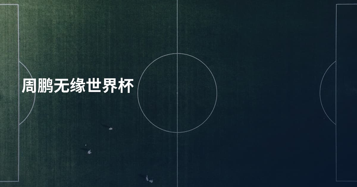 周鹏无缘世界杯