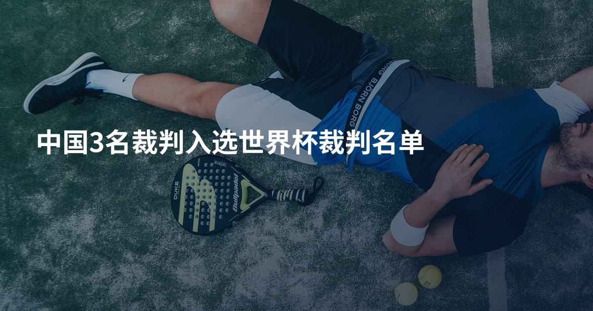 中国3名裁判入选世界杯裁判名单