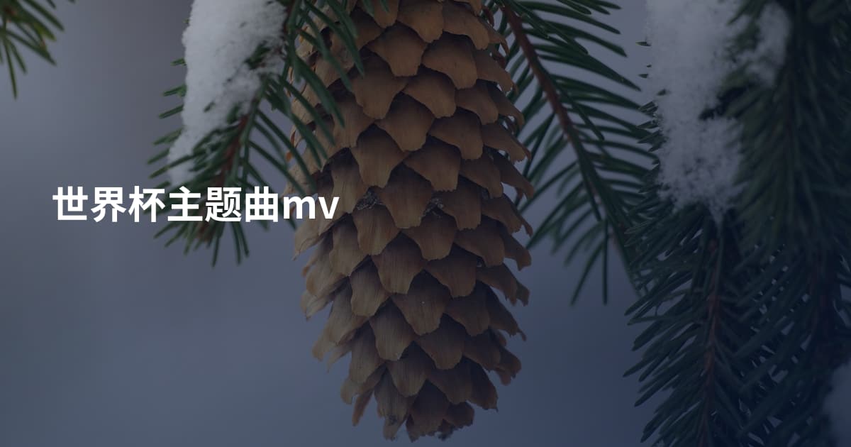 世界杯主题曲mv