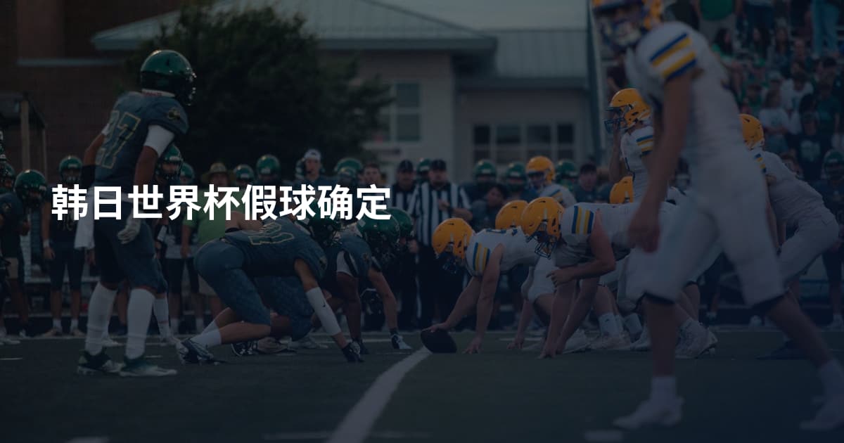 韩日世界杯假球确定