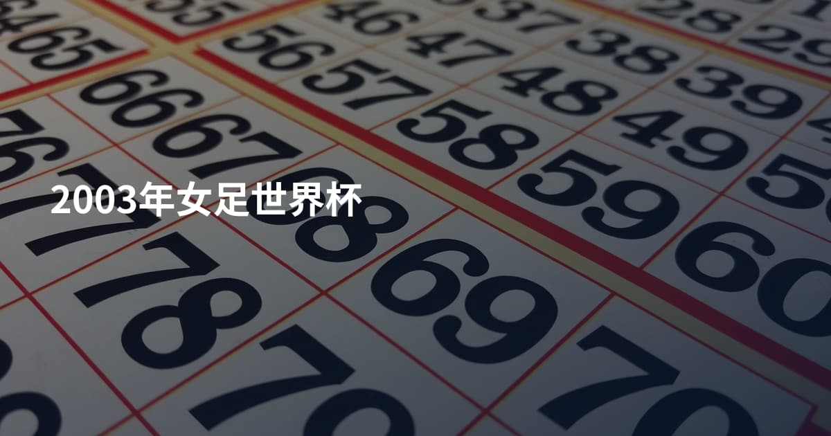 2003年女足世界杯