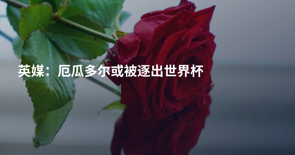 英媒：厄瓜多尔或被逐出世界杯
