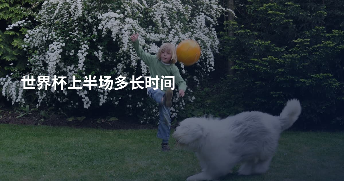 世界杯上半场多长时间