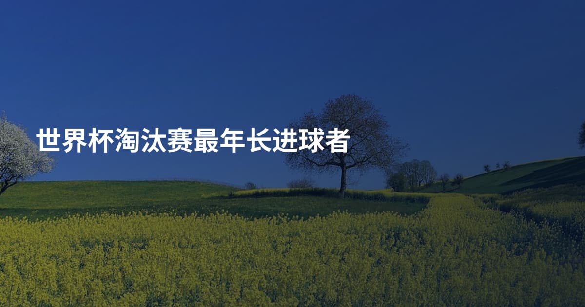 世界杯淘汰赛最年长进球者