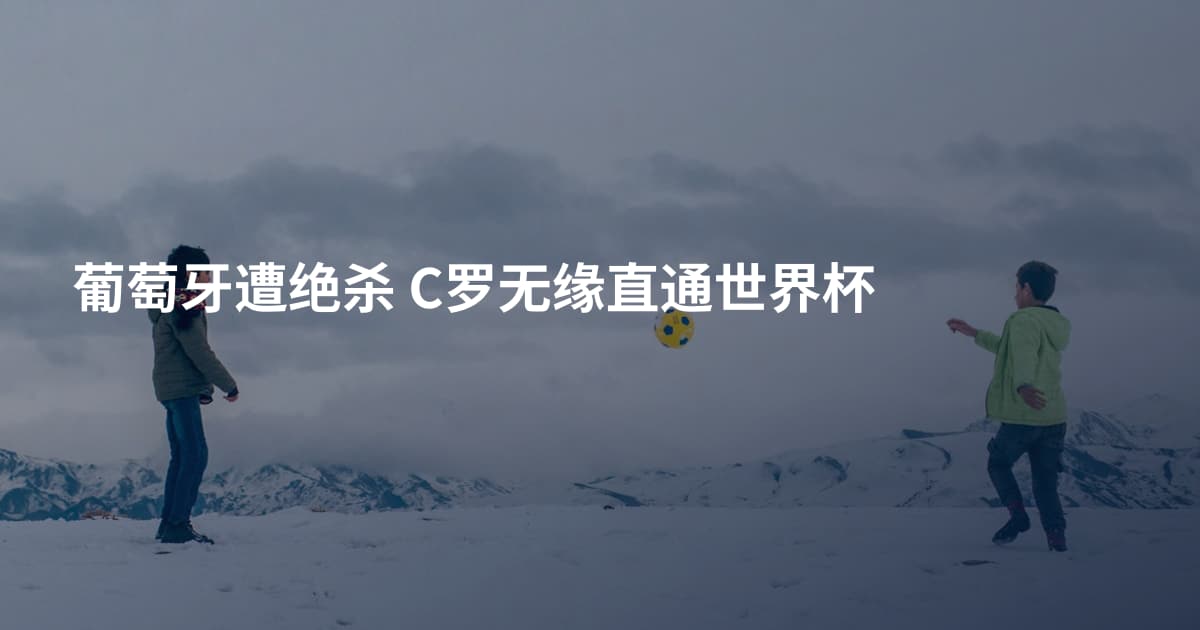 葡萄牙遭绝杀 C罗无缘直通世界杯