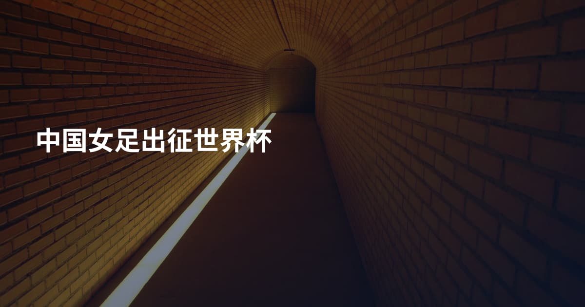 中国女足出征世界杯