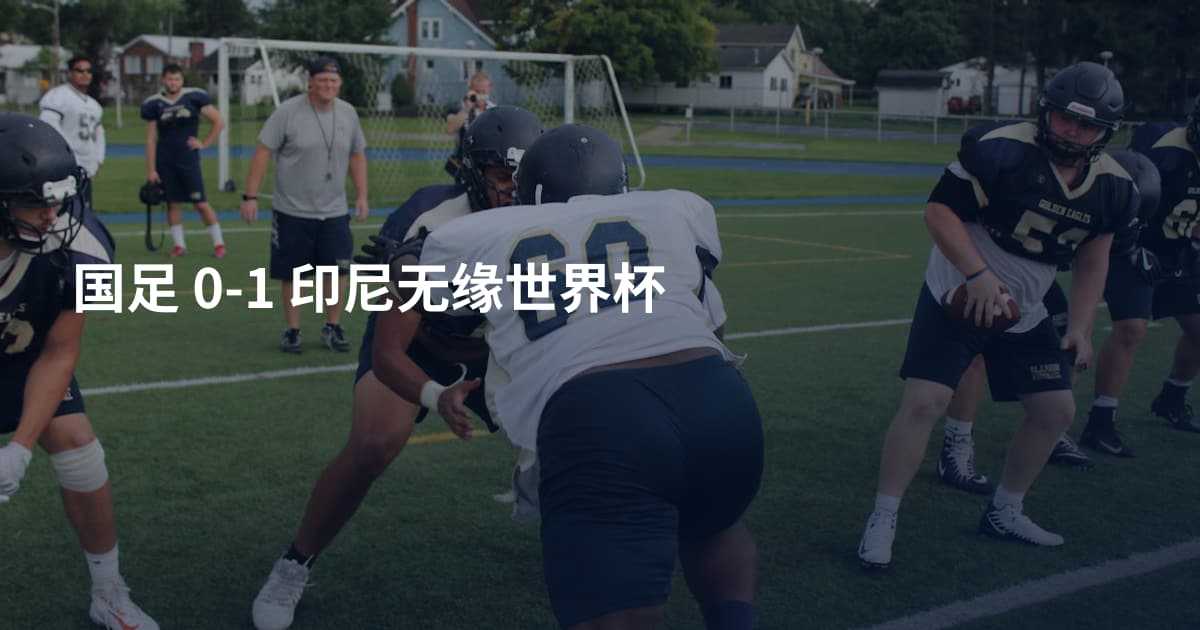 国足 0-1 印尼无缘世界杯