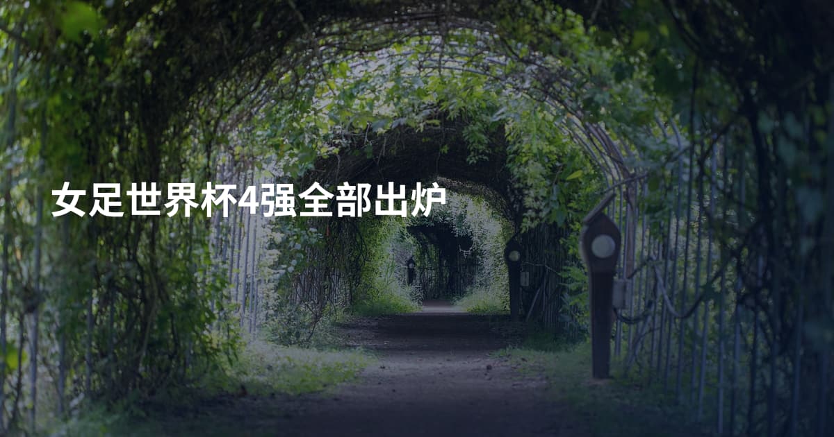 女足世界杯4强全部出炉