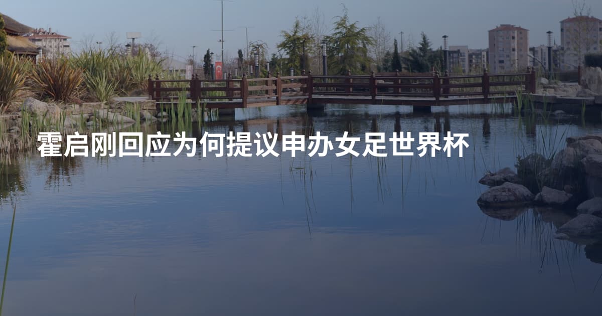 霍启刚回应为何提议申办女足世界杯
