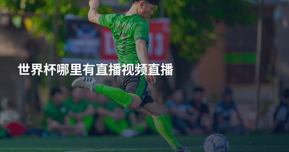 世界杯哪里有直播视频直播