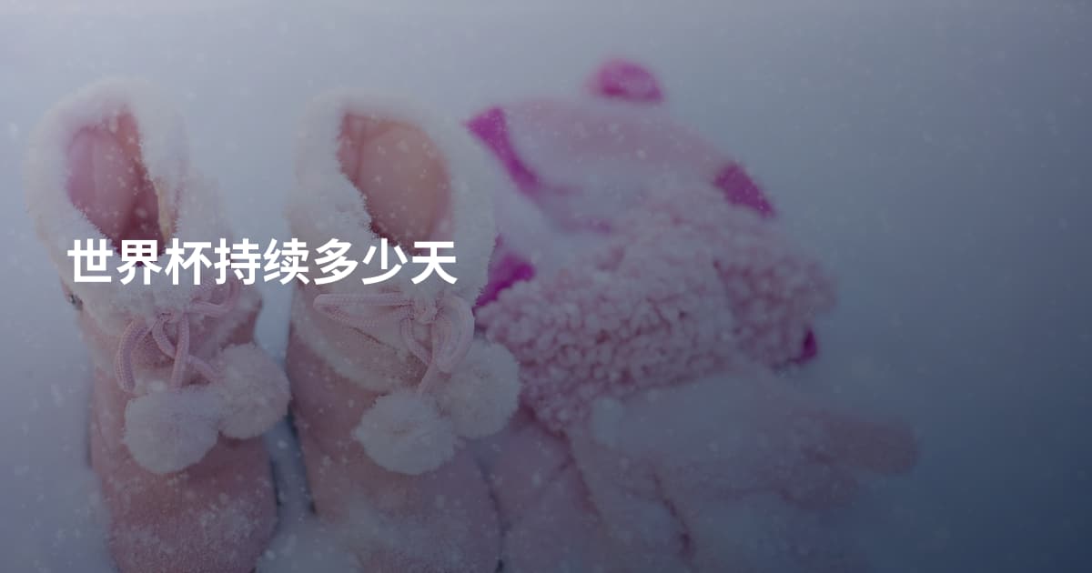 世界杯持续多少天