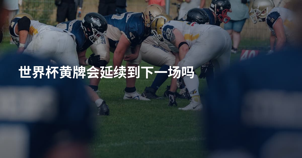 世界杯黄牌会延续到下一场吗