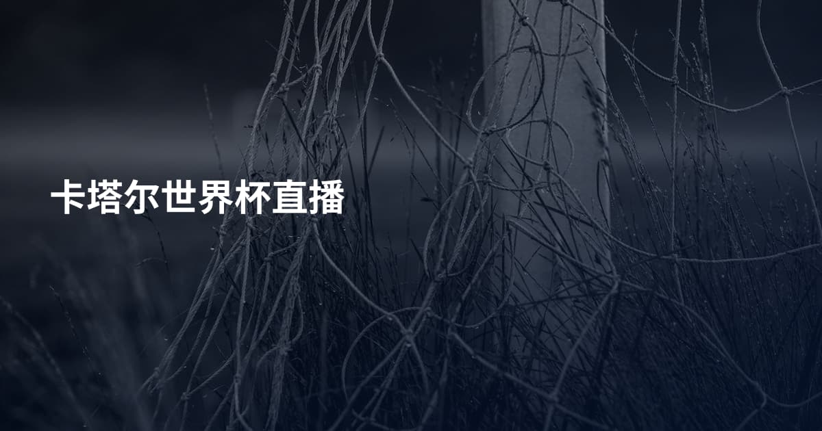 卡塔尔世界杯直播