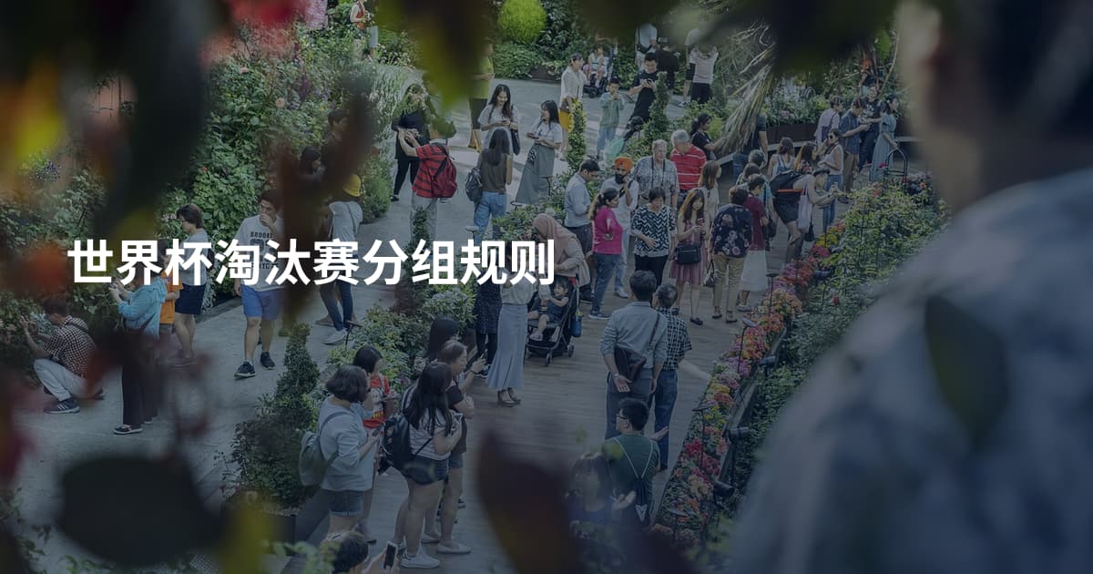 世界杯淘汰赛分组规则