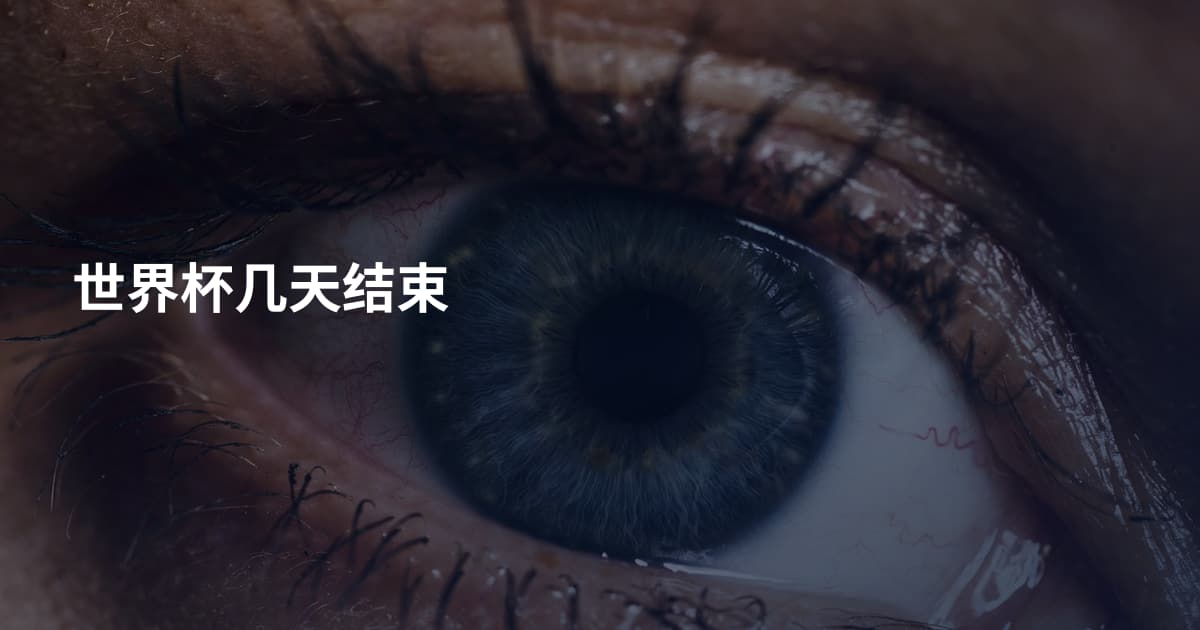 世界杯几天结束