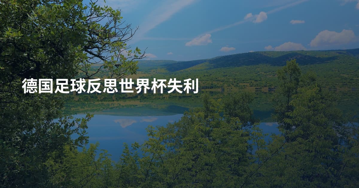 德国足球反思世界杯失利
