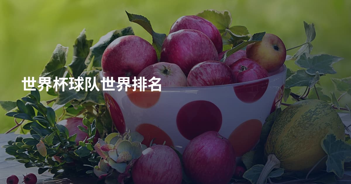 世界杯球队世界排名