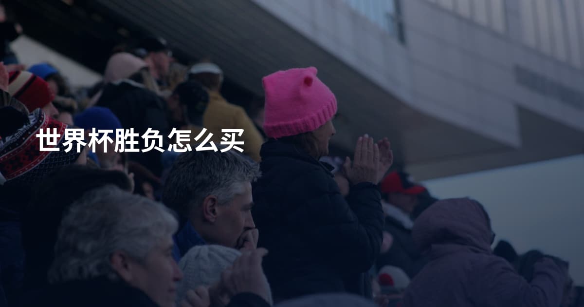 世界杯胜负怎么买