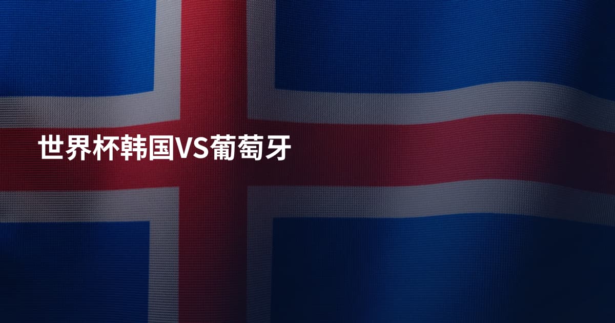 世界杯韩国VS葡萄牙