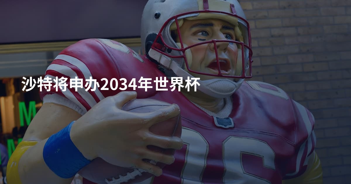 沙特将申办2034年世界杯