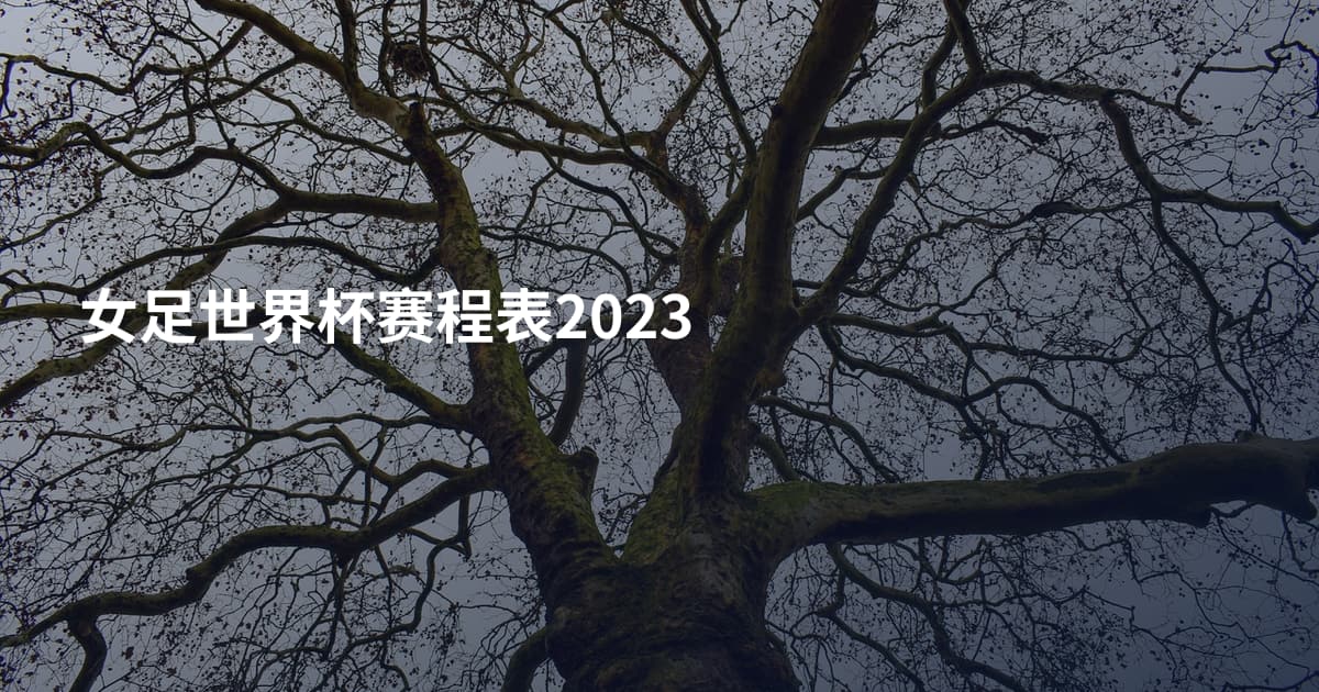 女足世界杯赛程表2023