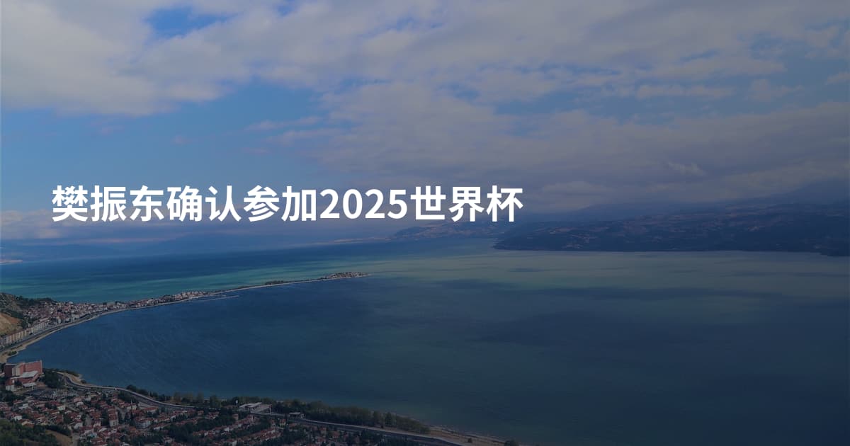 樊振东确认参加2025世界杯