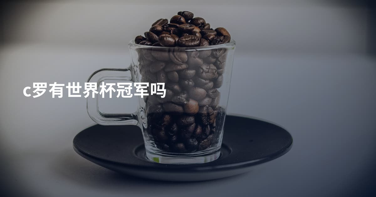 c罗有世界杯冠军吗