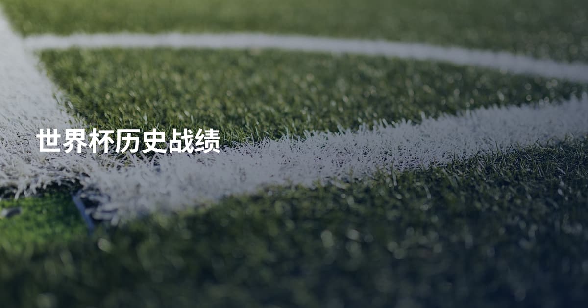 世界杯历史战绩