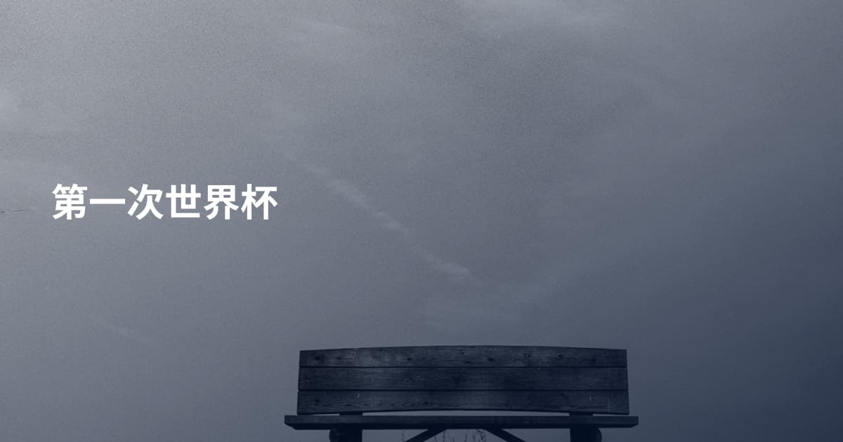第一次世界杯