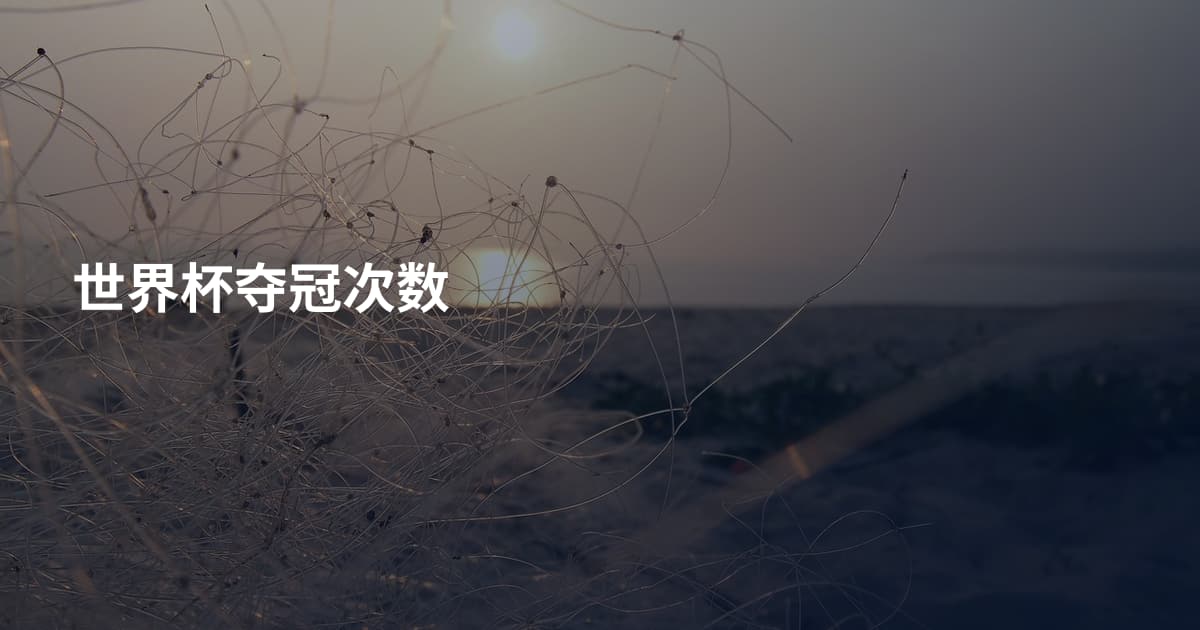 世界杯夺冠次数