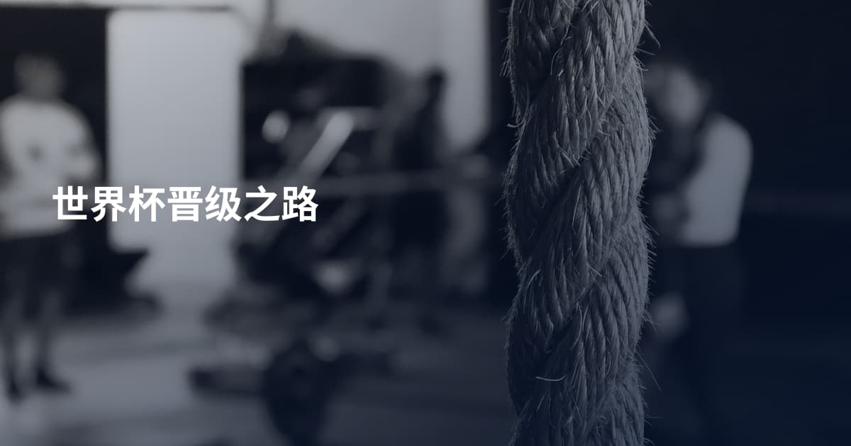 世界杯晋级之路